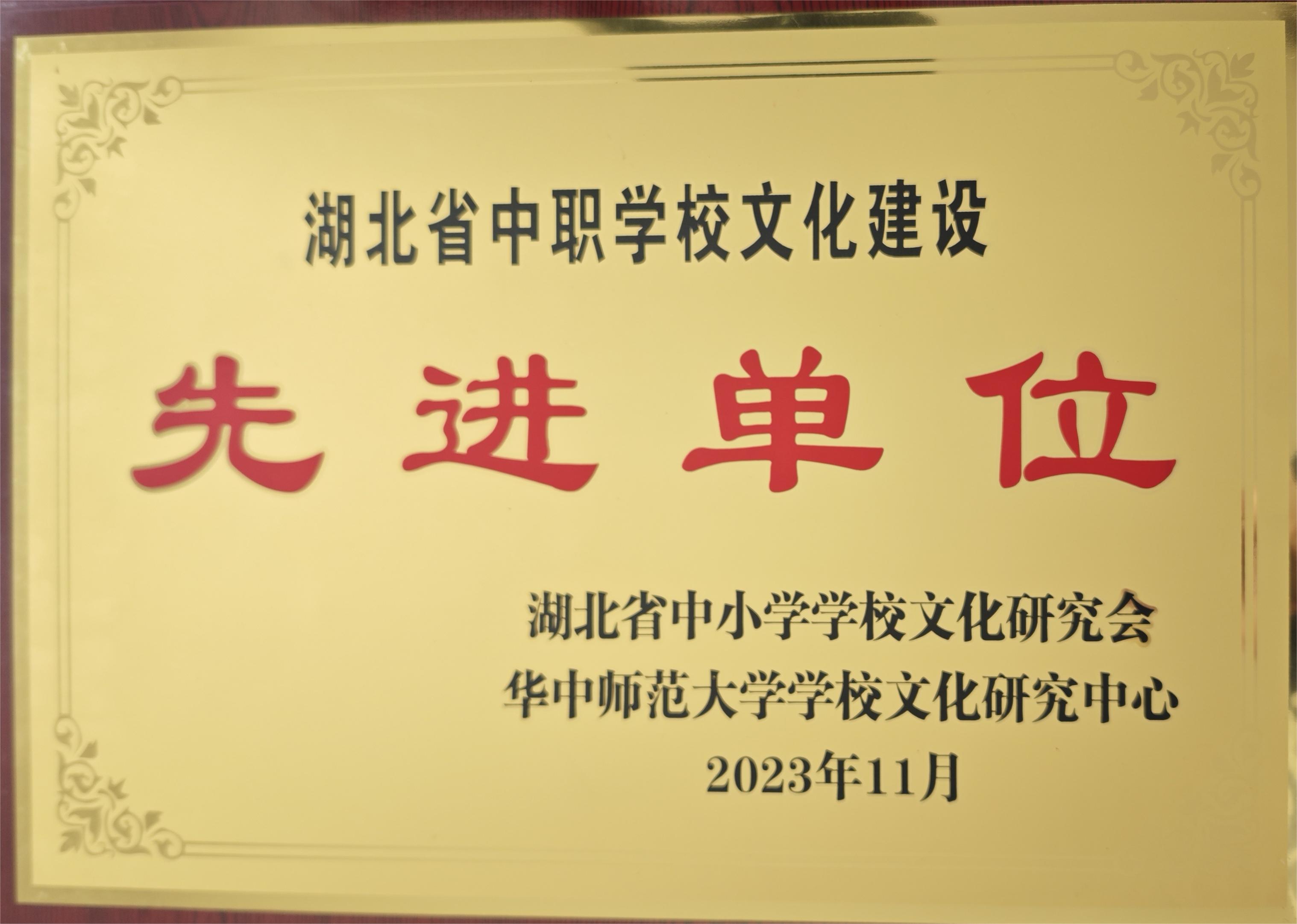 湖北省中职学校文化建设先进单位